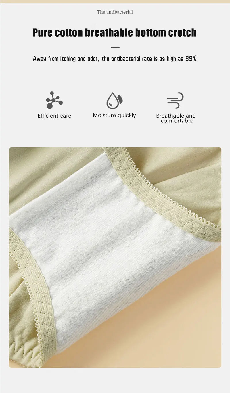 Our very soft and comfortable satin and cotton Breathable Maternity Panties Solid Color Women's Briefs Pregnancy Panties Cotton Traceless Panties Underwear For Pregnant Women