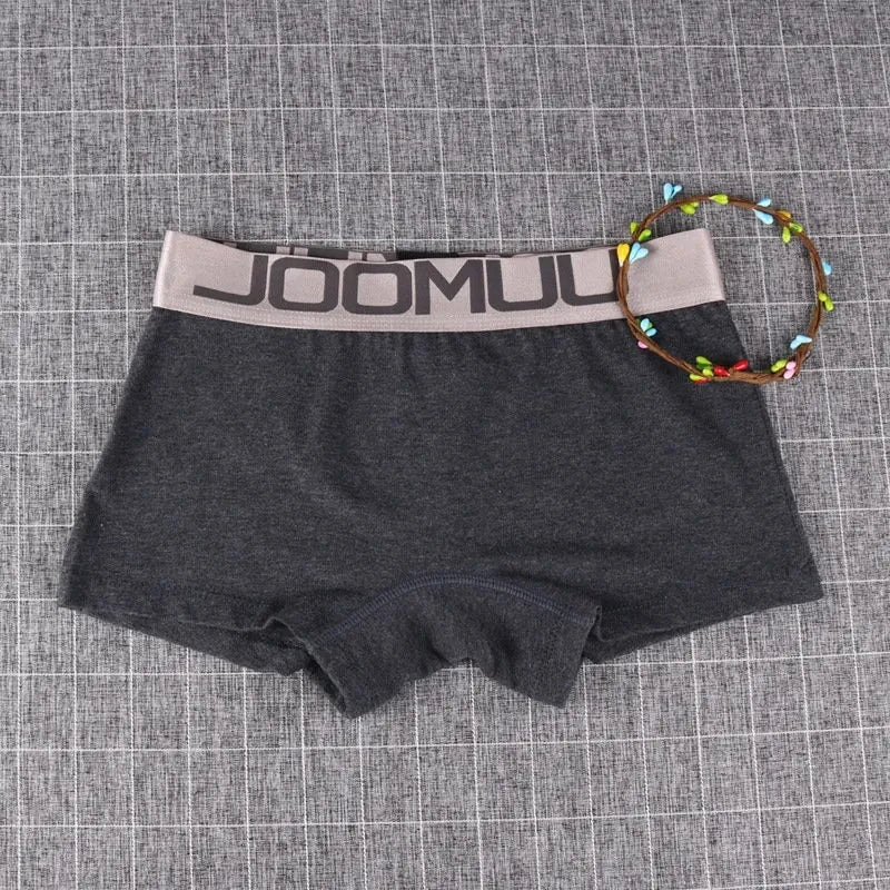 Our 3PCS Popular Solid Women's Cotton Panties Boxer Underwear Ladies Breathable Letter Belt Briefs Sports Female Knickers Bodyshorts
