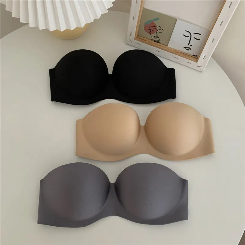 Our Sexy Backless Invisible push up Bra Women Strapless Seamless Bralette Bra Underwear Lingerie for Female Wireless Brassiere