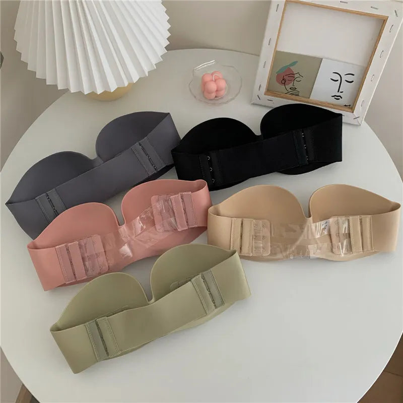 Our Sexy Backless Invisible push up Bra Women Strapless Seamless Bralette Bra Underwear Lingerie for Female Wireless Brassiere
