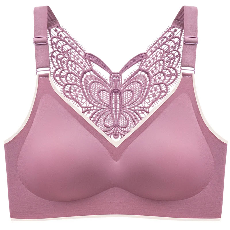 Our Plus Size Bras For Women 3XL 4XL 5XL Large Size Bralette Seamless Women Bra Beauty Back Butterfly Push Up Bra Wireless Underwear