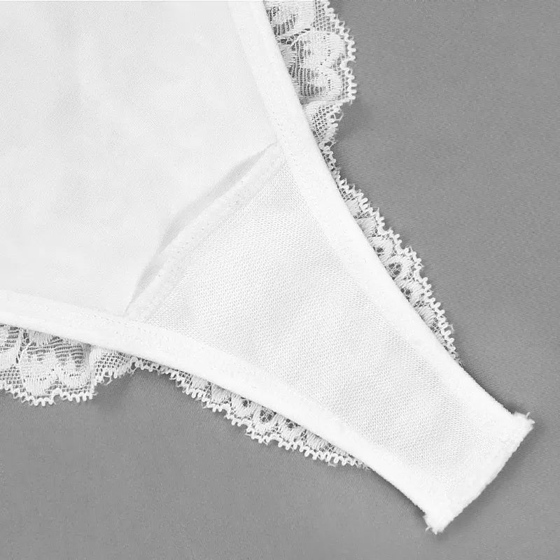 Our Junella Lace Transparent Sexy lingerie Women's Cotton and back spandex Panties Breathable Pattern Mid Rise Woman Seamless Underwear high waist