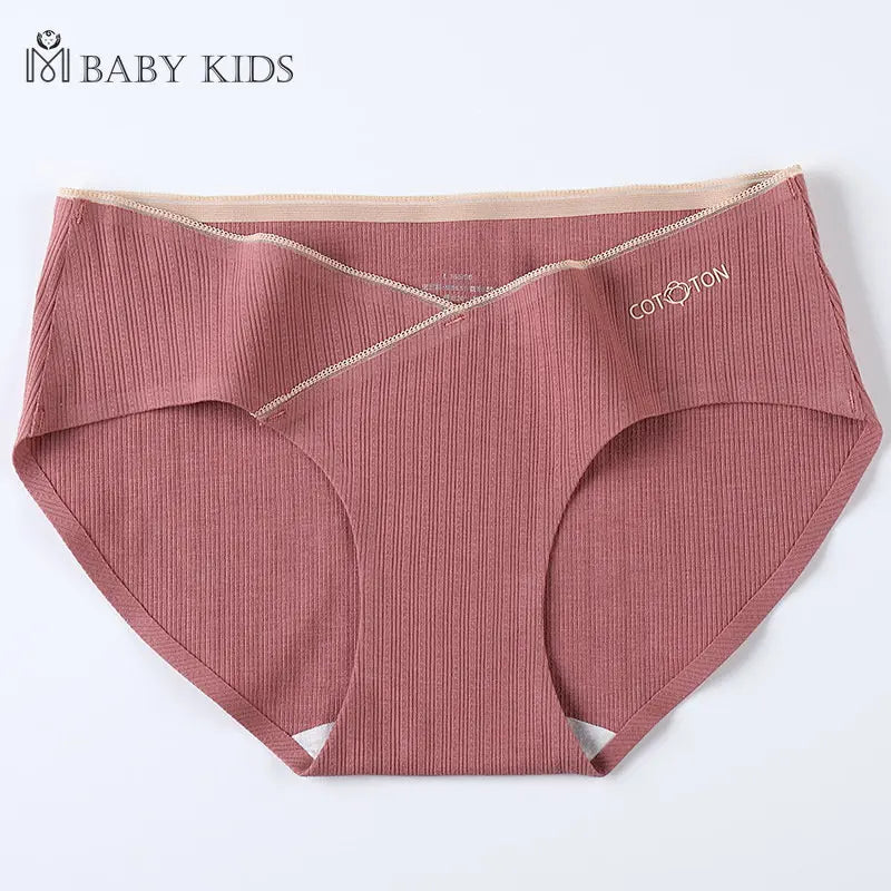 Our Jacquard Cotton Low Waist Belly Maternity Panties Plus Size Seamless Underwear For Pregnant Women Ladies Pregnancy Briefs