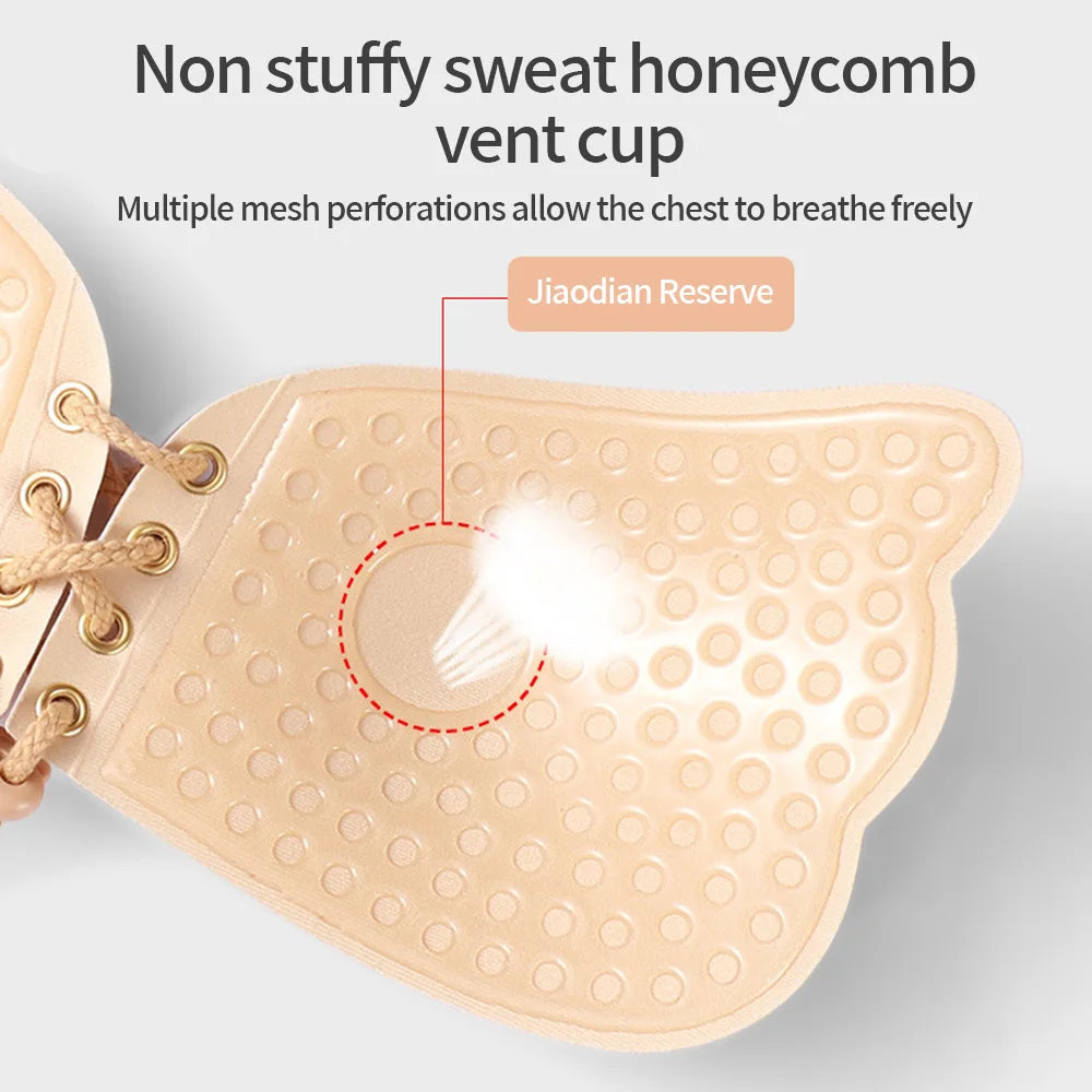 Our Reusable Silicone Bust Nipple Cover Pasties Stickers For Women Breast Self Adhesive Invisible Lift Tape Push Up Strapless Bra