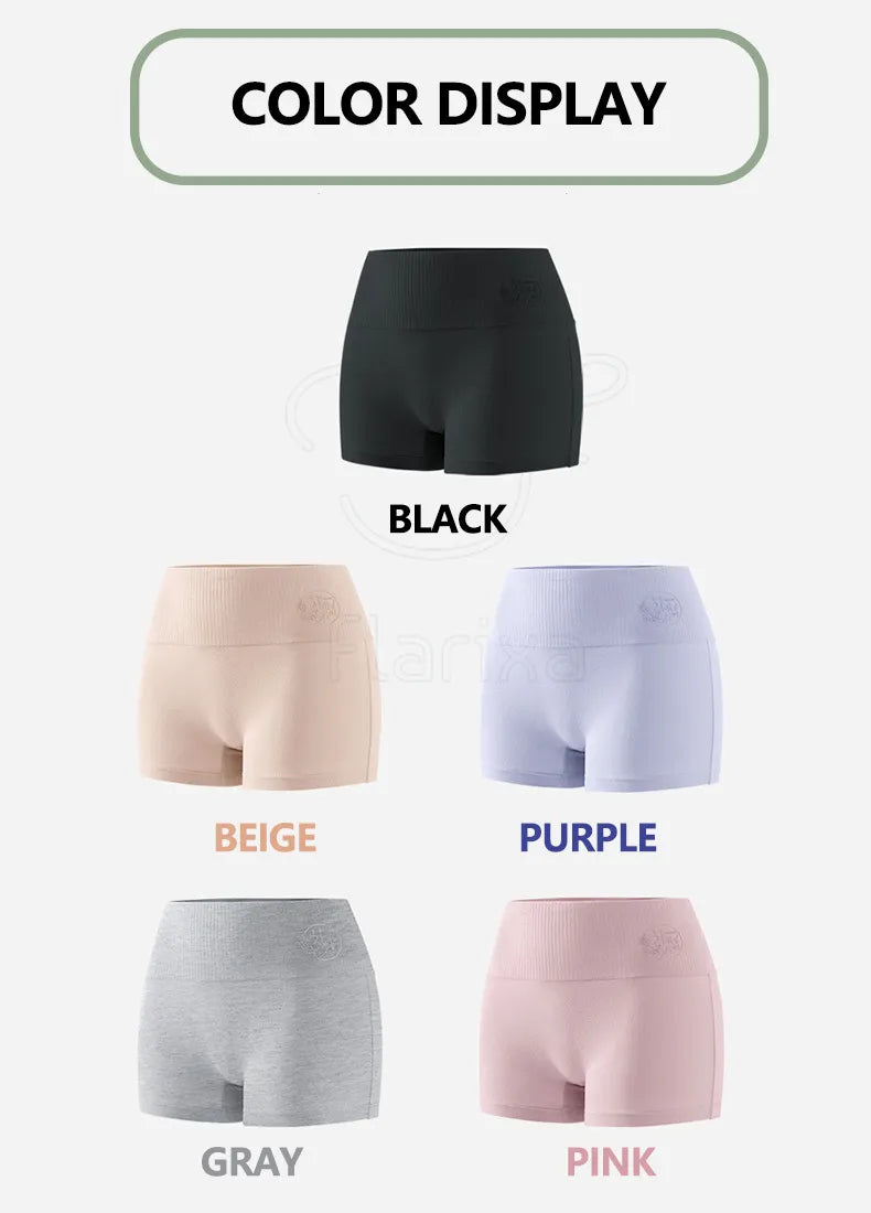 Our 95% Cotton Panties High Waist Seamless Women Safety Shorts Boxer Under the Skirt Tummy Control Pants Shaper Underwear