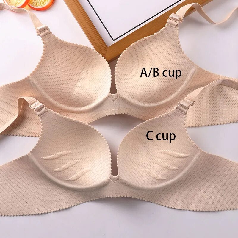 Sexy Deep seamless U Cup Bras For Women Push Up Lingerie Seamless Bralette Plunge Intimates Female Underwear