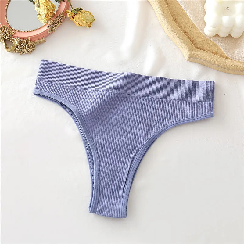 Our 3PCS/Set Women's Cotton Panties Seamless High Waisted Thongs Comfortable Sexy Female Underpants Panties Briefs Intimates S-XL