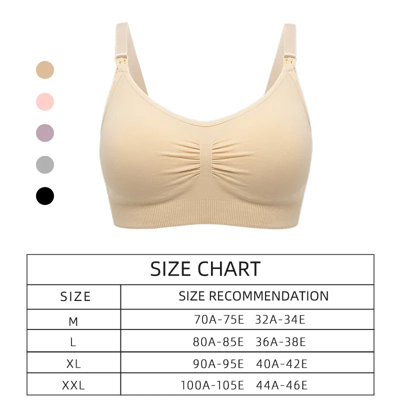 Our High Quality Plus Size Nursing Bra Breathable Women Breastfeeding Underwear Seamless Maternity Bra Push Up