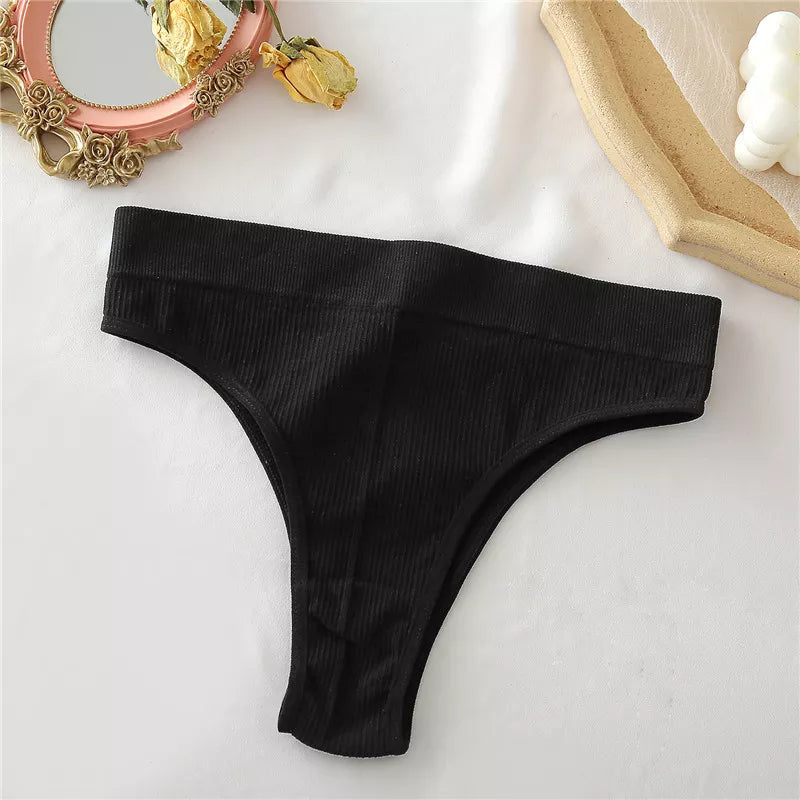 Our 3PCS/Set Women's Cotton Panties Seamless High Waisted Thongs Comfortable Sexy Female Underpants Panties Briefs Intimates S-XL