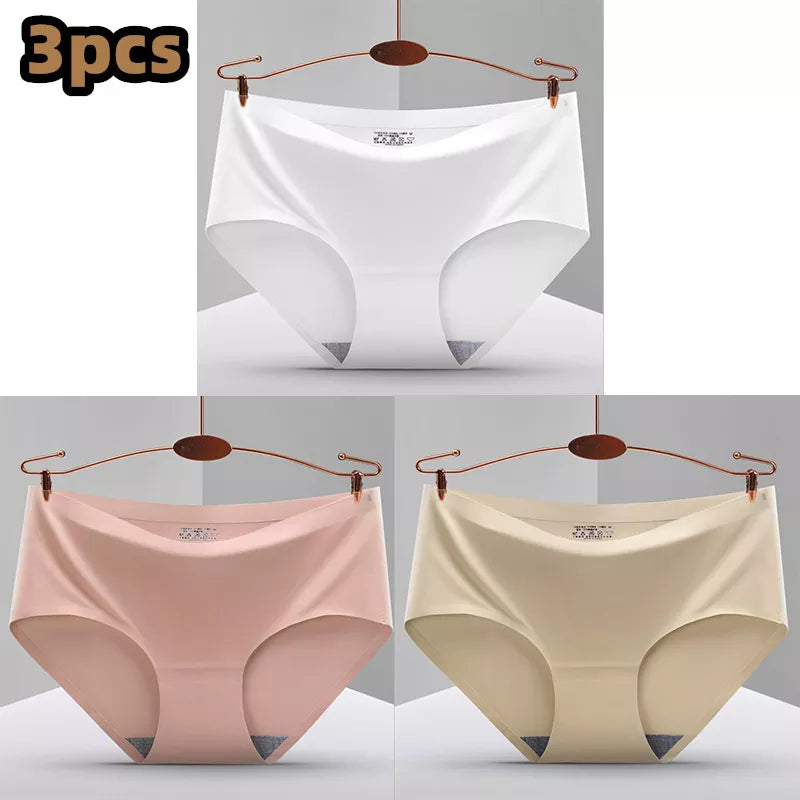 Our 3Pcs Everyday Hot Sale Seamless Briefs Underwear Women Panties Traceless Raw-cut Sexy lingerie Hipster Briefs intimate