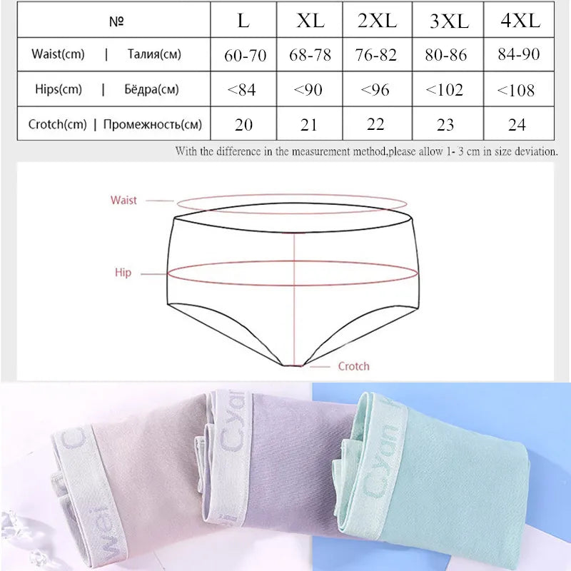 Our Cotton Underwear Women Boyshort Big Size Female Boxer Under Skirt Ladies Safety Short Pants