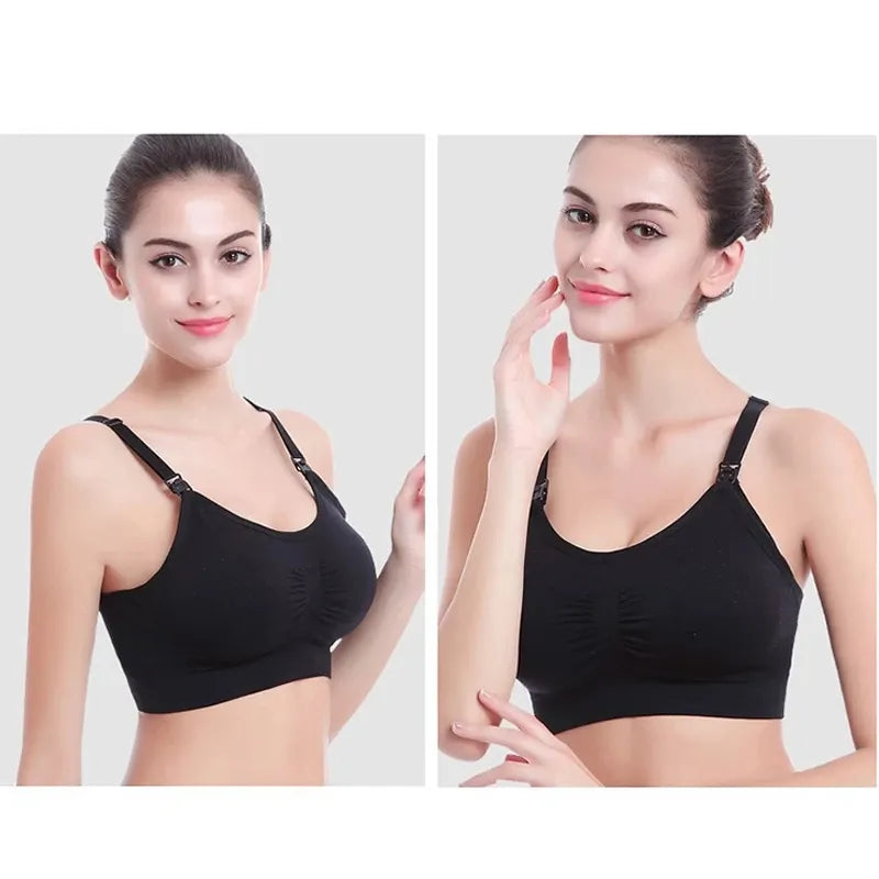 Our Nursing Bra Without Bones Maternity Bras Pregnancy Clothes Prevent Sagging Breastfeeding Women Breathable Lactancia Feeding Bras