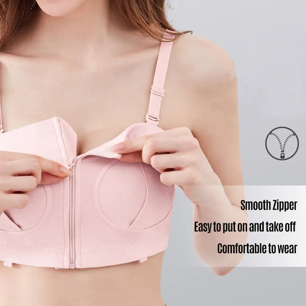 Our 100% cotton Maternity Bra Hands Free Pumping Bra Adjustable Cotton Breast Pump Bra No Steel Ring Nursing Bra for Breast Pump