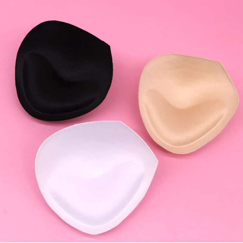 Our 6pcs 3pair Sexy Women's Bra Pads Insert Removable Padding Brassiere Breast Enhancer sponge Push Up Cups for Swimsuits Bikini