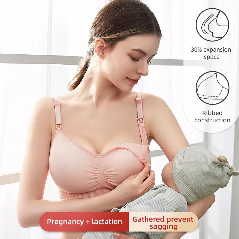 Our High Quality Plus Size Nursing Bra Breathable Women Breastfeeding Underwear Seamless Maternity Bra Push Up