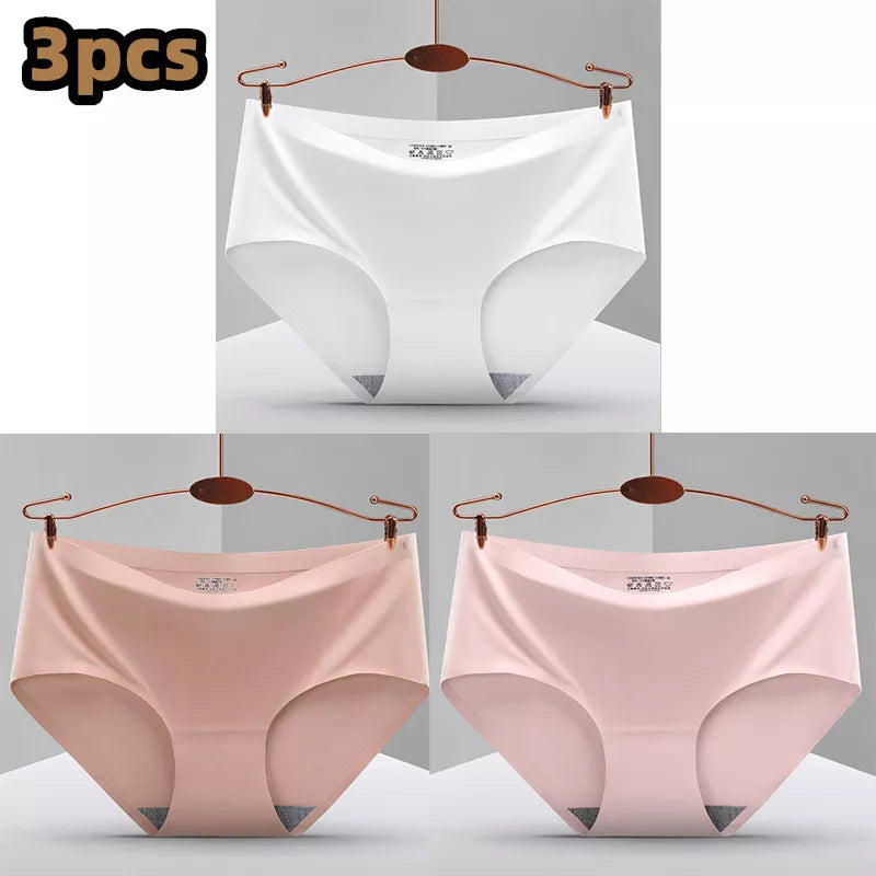 Our 3Pcs Everyday Hot Sale Seamless Briefs Underwear Women Panties Traceless Raw-cut Sexy lingerie Hipster Briefs intimate