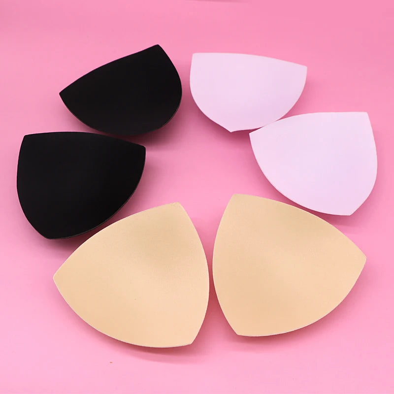 Our 6pcs 3pair Sexy Women's Bra Pads Insert Removable Padding Brassiere Breast Enhancer sponge Push Up Cups for Swimsuits Bikini