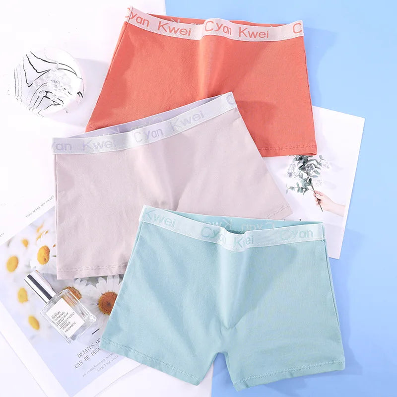 Our Cotton Underwear Women Boyshort Big Size Female Boxer Under Skirt Ladies Safety Short Pants