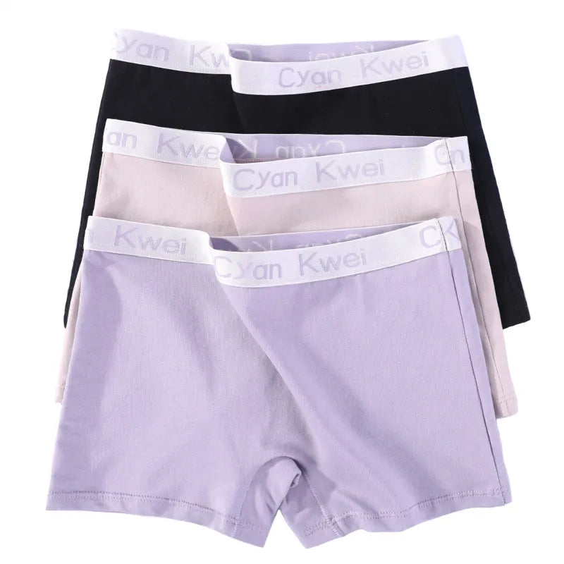 Our Cotton Underwear Women Boyshort Big Size Female Boxer Under Skirt Ladies Safety Short Pants