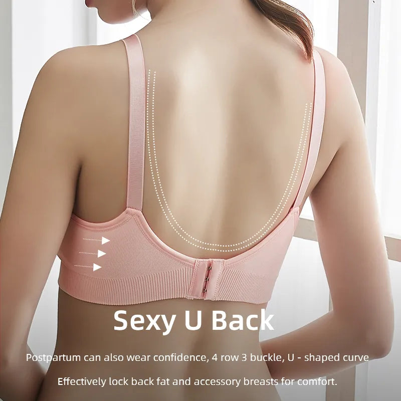 Our High Quality Plus Size Nursing Bra Breathable Women Breastfeeding Underwear Seamless Maternity Bra Push Up