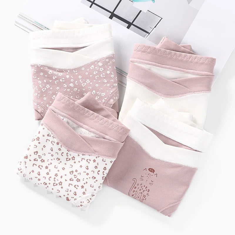 Cocofun Style Low Waist Belly Printed Cotton Maternity Panties Japan Underwear Clothes for Pregnant Women Soft Pregnancy Briefs