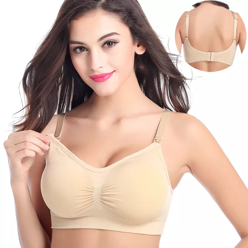 Our Nursing Bra Without Bones Maternity Bras Pregnancy Clothes Prevent Sagging Breastfeeding Women Breathable Lactancia Feeding Bras