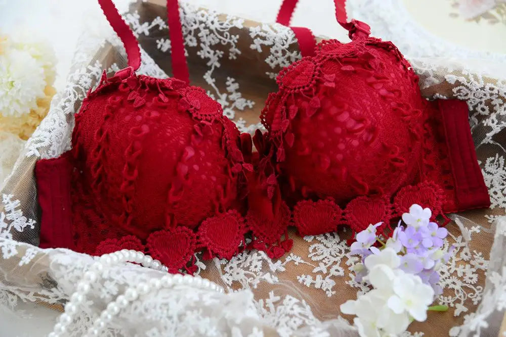 Our Floral lace comfort fit underwear convertible double straps bra sexy women 3/4 cup bras female brassiere padded bra