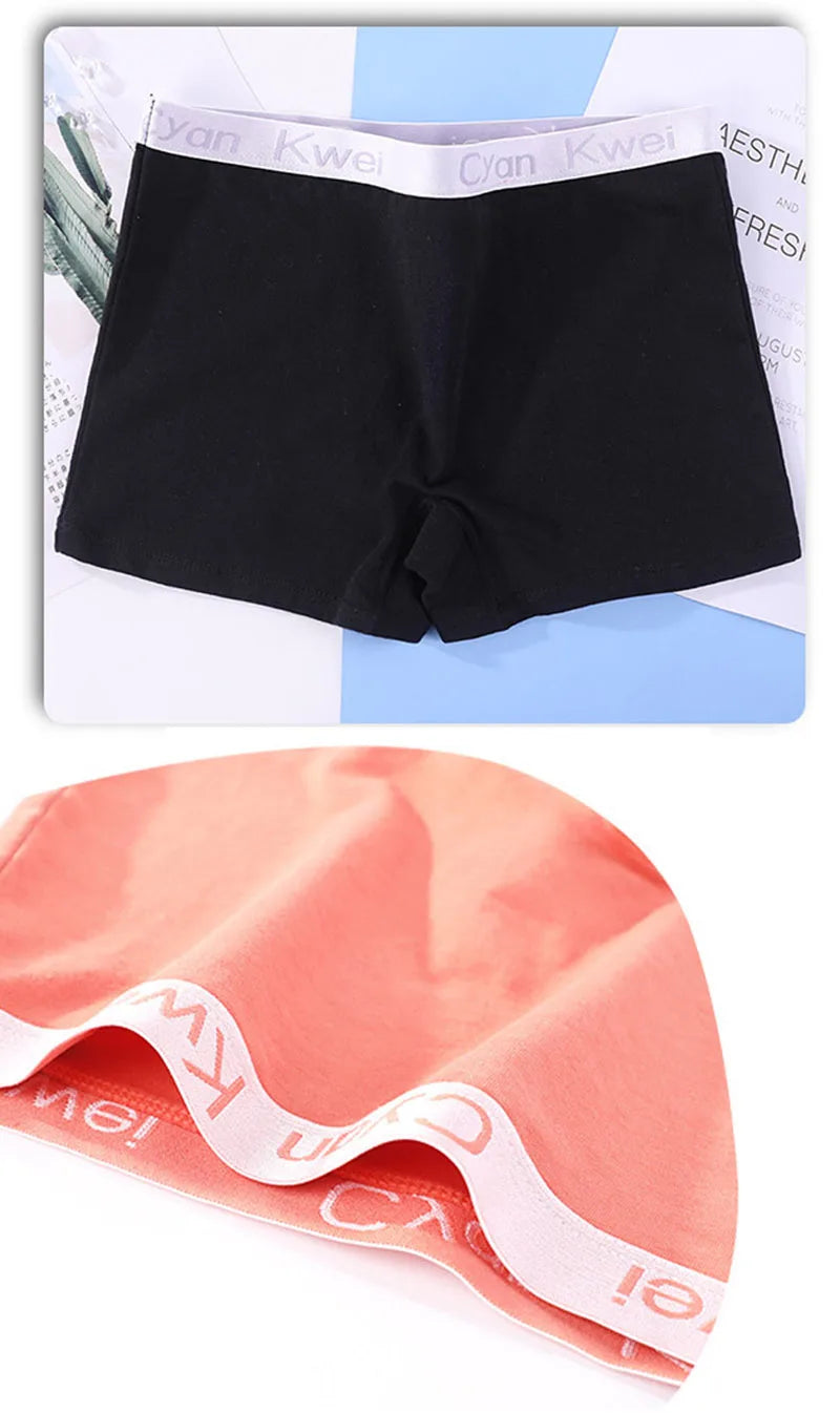 Our Cotton Underwear Women Boyshort Big Size Female Boxer Under Skirt Ladies Safety Short Pants