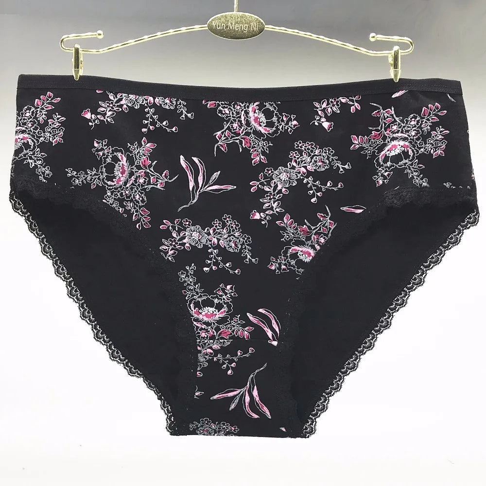 Our 4pcs/lot Big Yards 2XL/3XL/4XL Women's Panties Underwear Waist Cotton Lady Mummy Pants Large Size Briefs