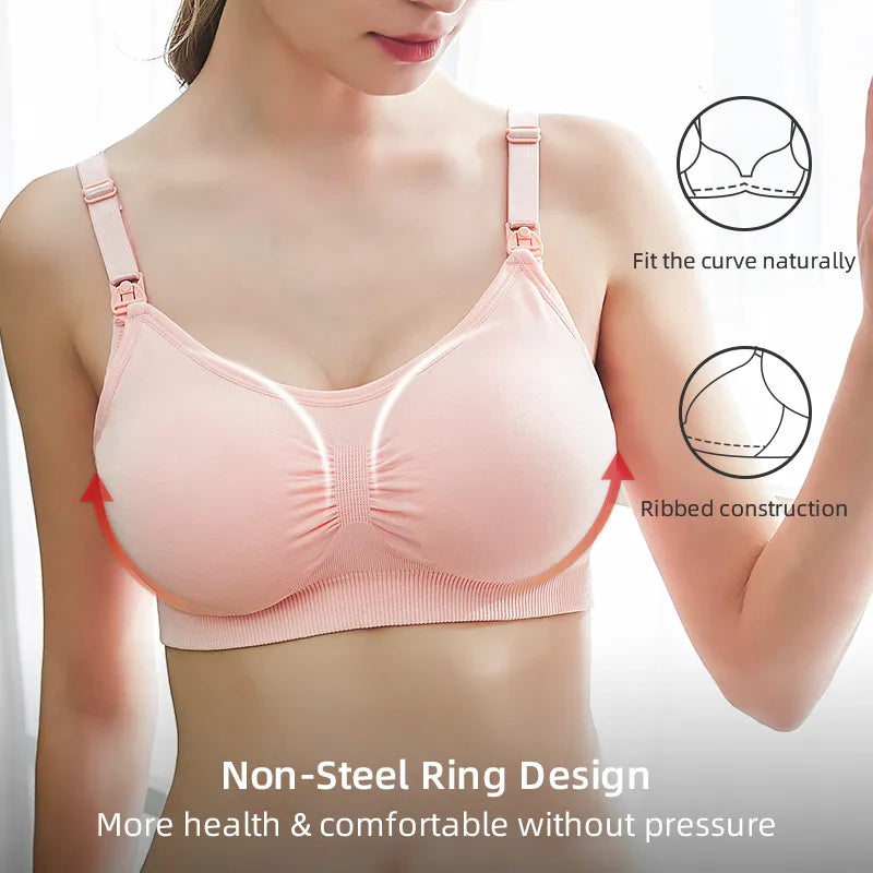 Our High Quality Plus Size Nursing Bra Breathable Women Breastfeeding Underwear Seamless Maternity Bra Push Up