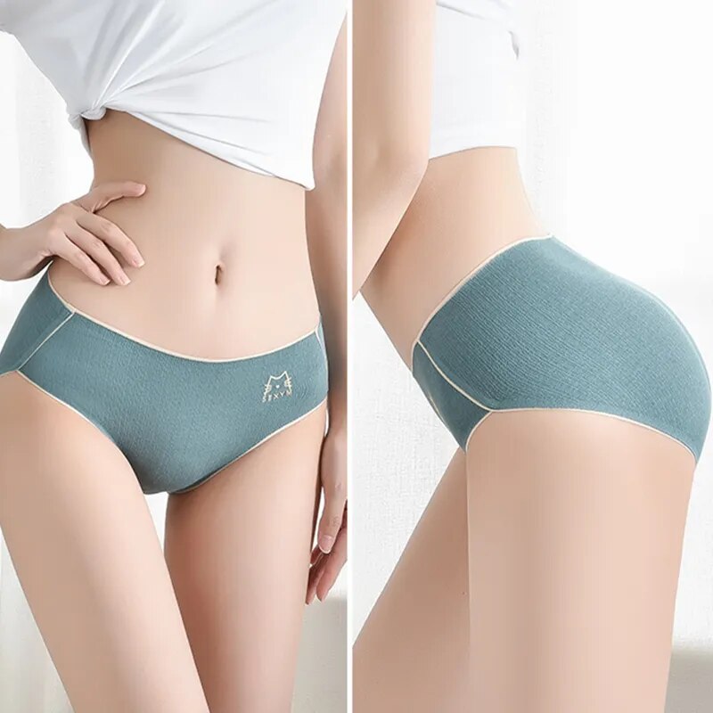 Our very flexible 3 Pcs/lot Women's Underpants Soft Cotton and spandex Panties Girls Solid Briefs M-XXL Striped Panty Sexy Lingerie Female Underwear Panties