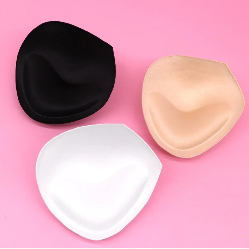 2pcs 1pair Women Intimates Accessories Sponge Swimsuit Breast Push Up Bra Padding Chest Enhancers Bra Foam Insert Chest Cup