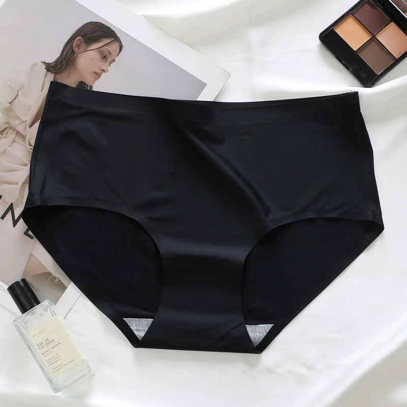 Our Silk Panties Seamless Women Underwear Big Size S-4XL Panties For Woman Female Lingerie Ladies Underpant 1PCS