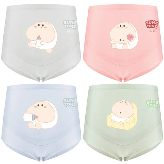 Our Maternity Panties 1PC Cute High Waist  100% Cotton Women's Panties Adjustable Belly Support Briefs Pregnant Women Pregnancy Pantie