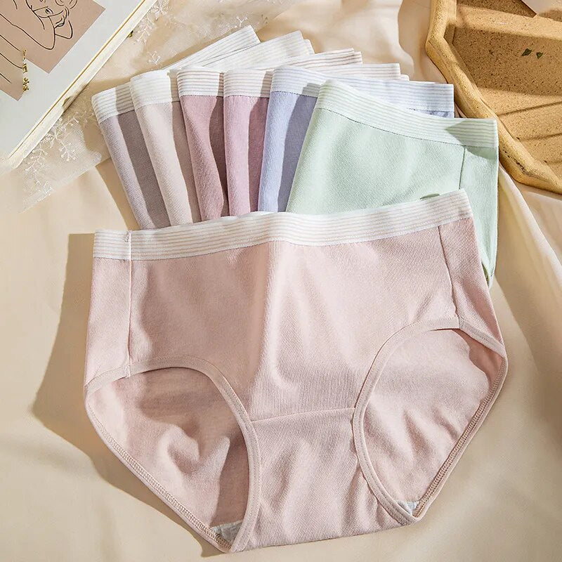 catty 7Pcs/Set Cotton Underwear Women Panties Breathable Girls Briefs Solid Panty Sexy Low Waist Underpants Female Seamless Lingerie