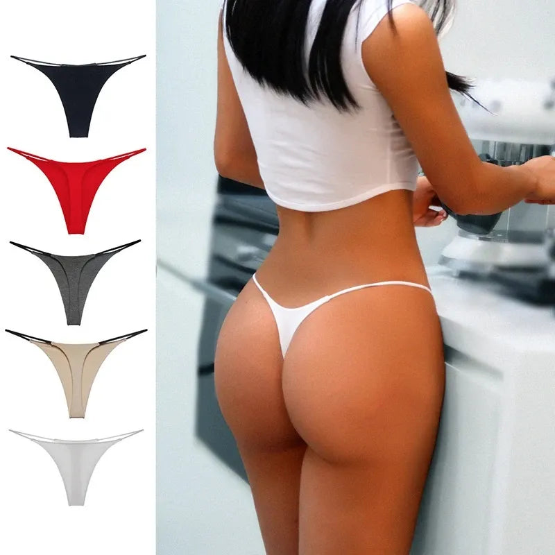 Elizabeth sexy high and low waist as desire panties strings or G Strings Low-Rise Thong Panties