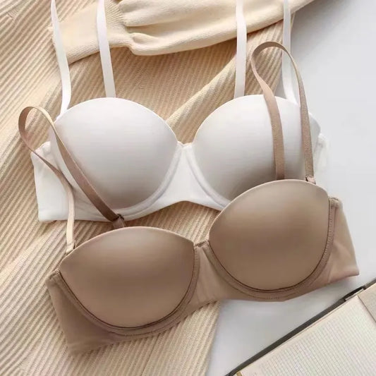 Our pretty Seamless Bras For Women Soft Underwear Push Up Bra 1/2 Cup Bralette Comfort Invisible Brassiere Non wire Simple Sexy Lingerie