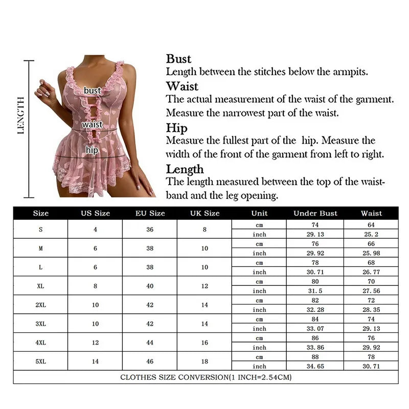 Miranda Sling Night dress Lace Lingerie Sexy Nightwear Female Temptation Nighties for Women hot night