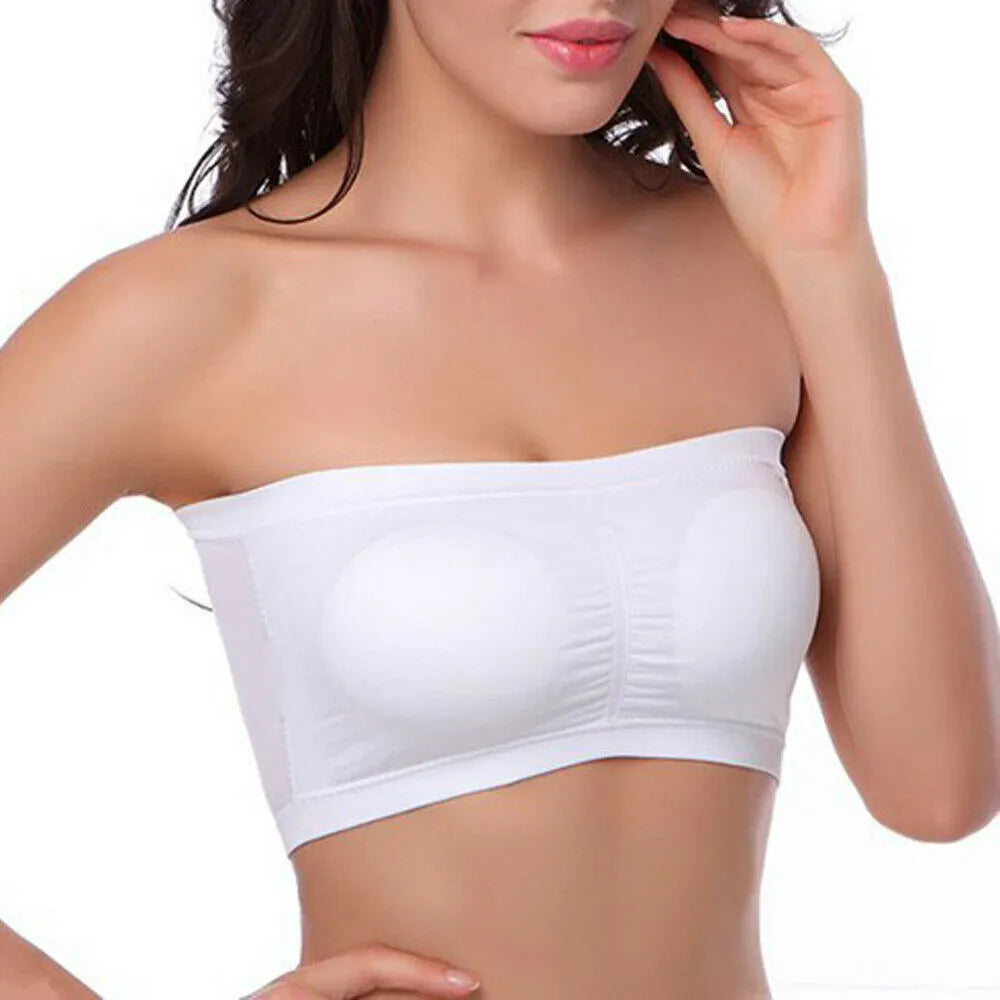 Our Plus Size Women's Tube Top Strapless Bra Wireless Women's Bra Big Size 5XL 6XL