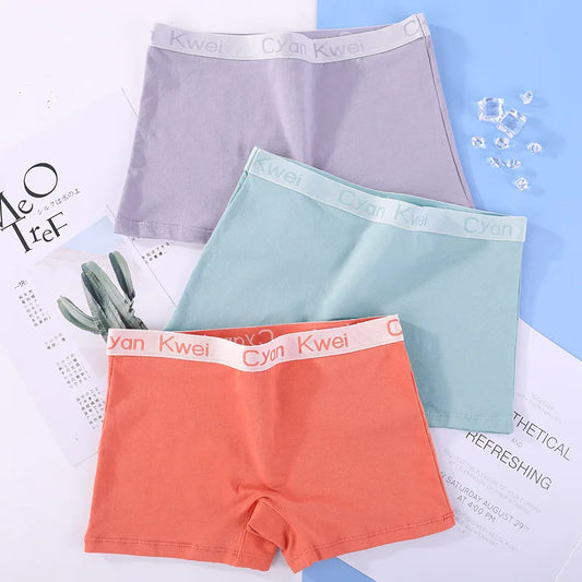 Our 3 Pieces/Set Boxer Women Cotton Boyshort Big Size Female Underwear Under Skirt Ladies Safety Short Pants