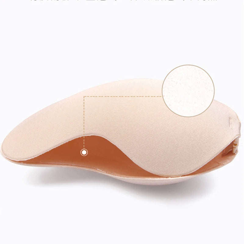 Our Mango Silicone Chest Stickers Lift Up Nude Bra Self Adhesive Bra Nude Invisible Cover Bra Pad Sexy Strapless Breast Petals