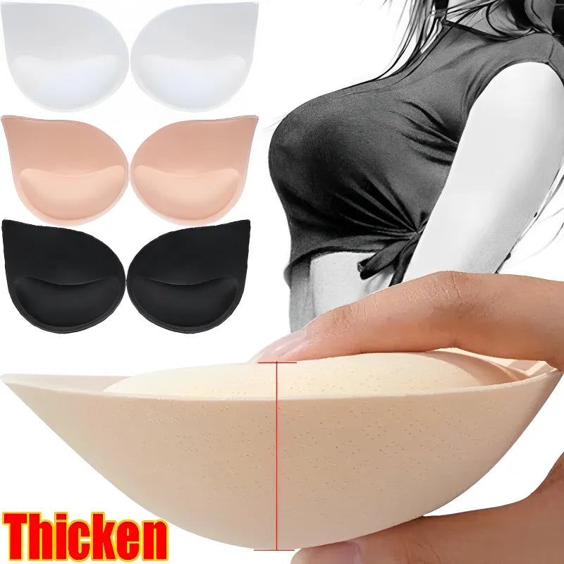 Our 3D Push Up Bra Pads Inserts 1 pair Women Underwear Small Breast Lift Breathable Sponge Padded Bra Pad Lining also for Swimsuit Bra Insert