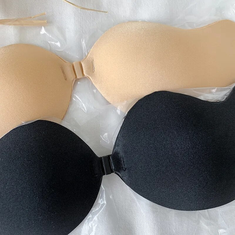 Beautiful Mango Bras Reusable Push Up Nipple Cover Silicone Invisible Strapless Lift Up Underwear Chest Stickers Lingerie Pads strapless backless