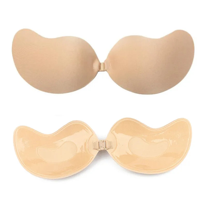 Our Mango Silicone Chest Stickers Lift Up Nude Bra Self Adhesive Bra Nude Invisible Cover Bra Pad Sexy Strapless Breast Petals