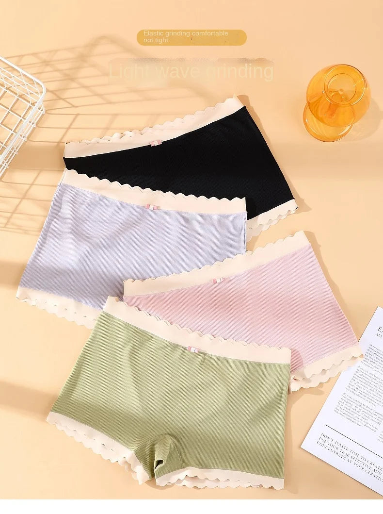 Our cotton Panties Women's Boxer Pants Plus Size Fashion Traceless Safety Pants Sexy Lace Boxer Pants Woman Underwear