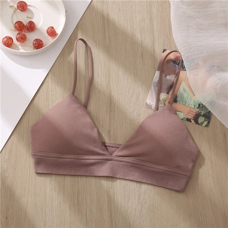 Women Sexy Seamless Bras Deep V Neck Female Breathable Underwear Push Up U Back Brassiere Padded Wireless Intimates Lingerie