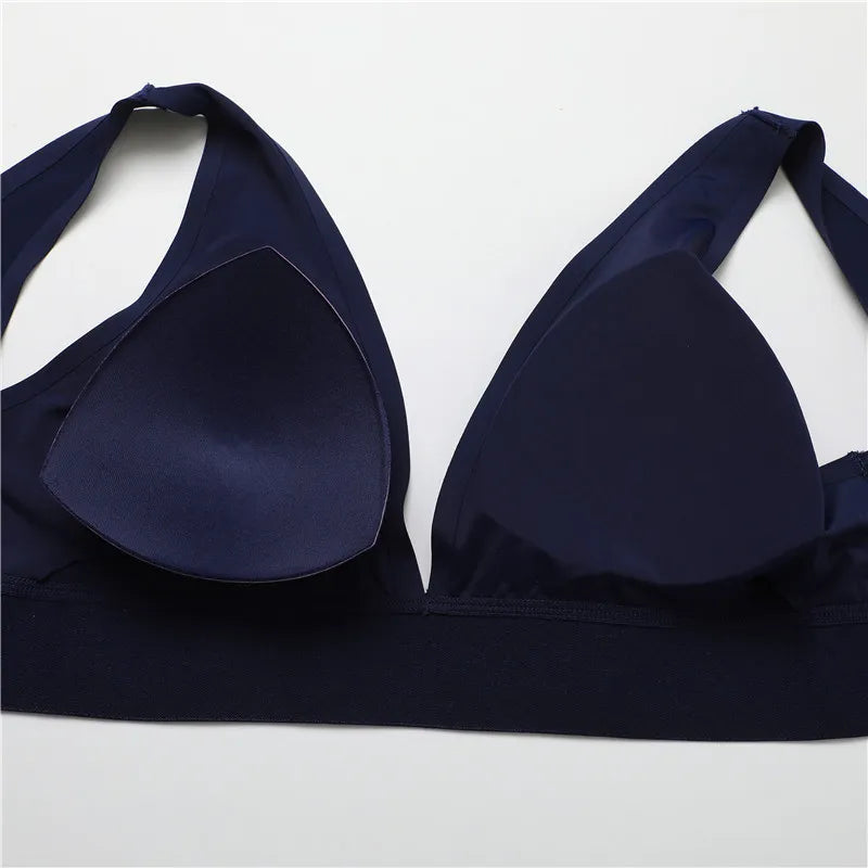 Our Women's Bras Seamless Bras For Women Sexy Lingerie Deep V Backless Bralette Intimates Push Up Bra Back Closure Brassiere