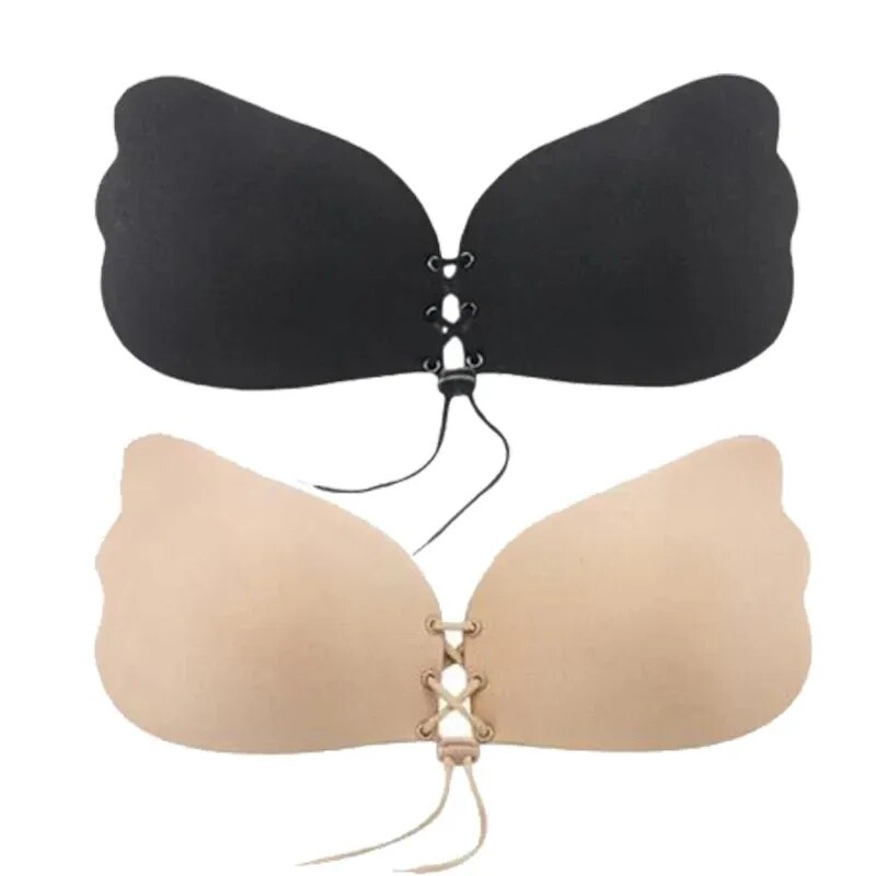 Our Invisible Strapless Adhesive Stick Bra Strapless Push Up Bras Women Sexy Backless Lingerie Seamless Silicone Bralette