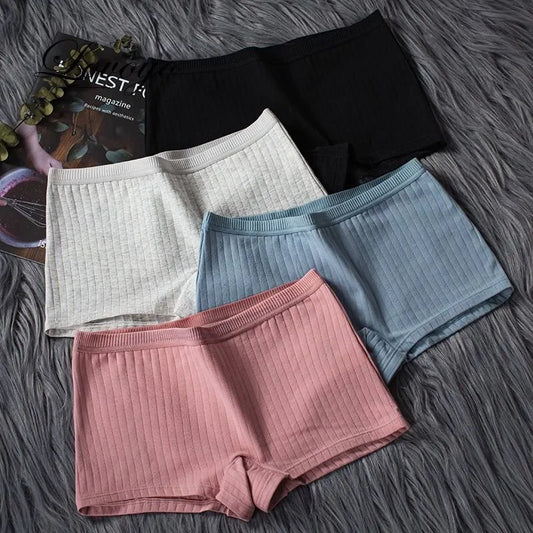 Our Women cotton Boxers Underwear Cotton Ladies Safety Pants Female Seamless Underpants Solid Cozy Bodyshorts sexy lingerie