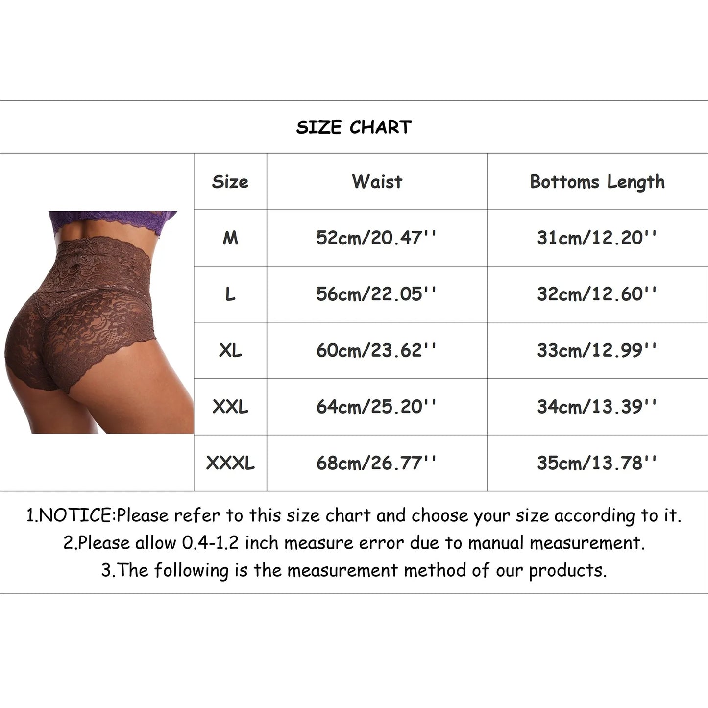 Our Women Panties Female Plus Size High Waist Hollow Out Lace Sexy Underwear Lingerie Briefs Underpants Butt Lift Intimates Clothing